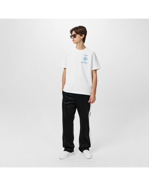 Casablanca Black Open Hem Fleece Relaxed Fit Joggers for men