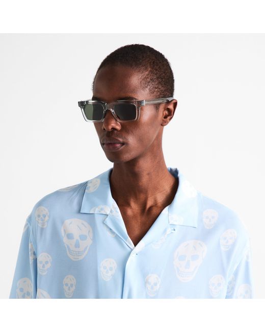 McQueen Gray Am0506S Wayfarer Sunglasses for men