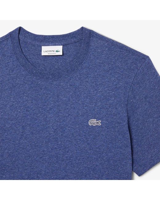 Lacoste Blue Mercerized Cotton T-Shirt for men