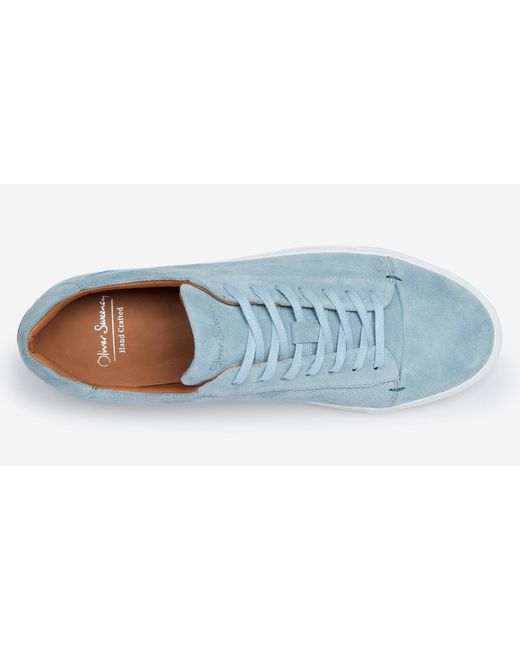 Oliver Sweeney Blue Almada Low-Top Trainers for men