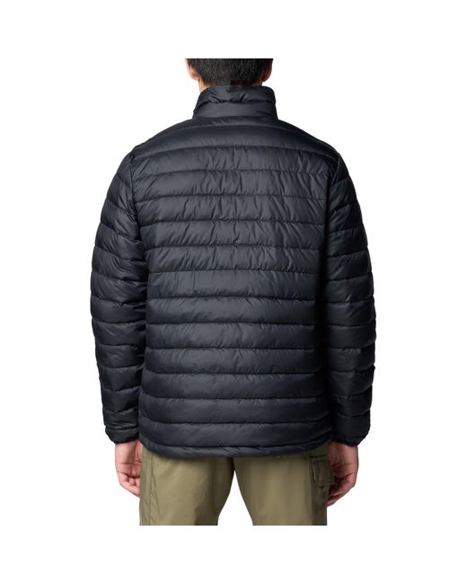 Columbia Black Fosters Falls Water Resistant Insulated Puffer Jacket for men