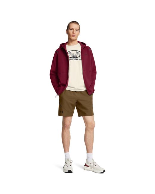 Under Armour Green Unstoppable Performance Gym Shorts for men