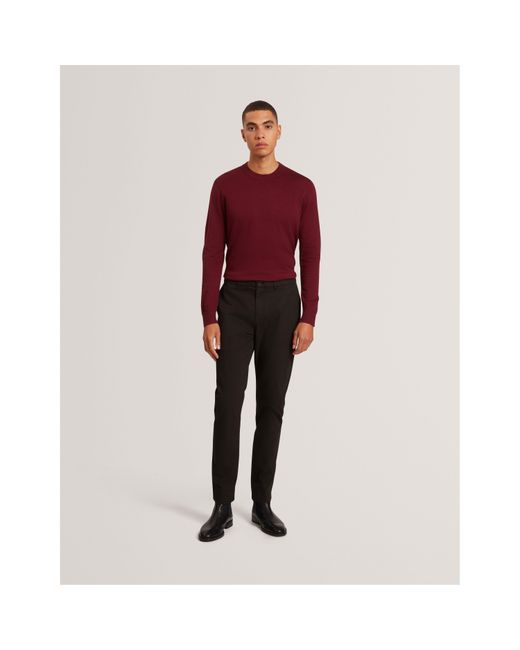 Ted Baker Black Slim Fit Chinos for men