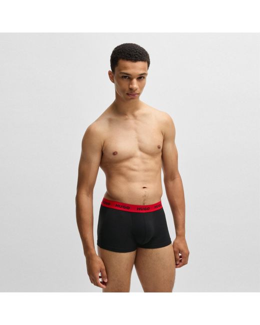 HUGO Black 3 Pack Trunks for men