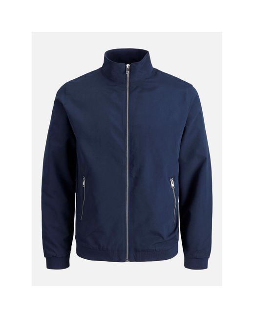 Jack & Jones Blue Rush Harrington Bomber Jacket for men