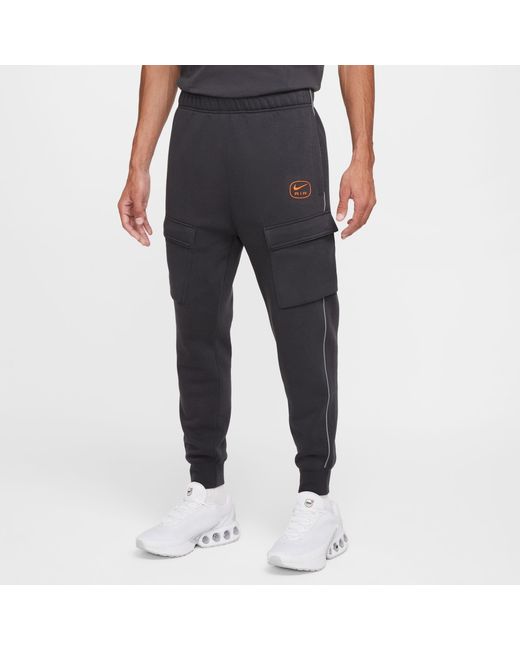 Nike Black Nsw Sw Air Cargo Pant Flc Bb for men
