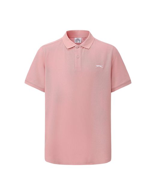 Slazenger 1881 Pink Plain Polo Shirt for men