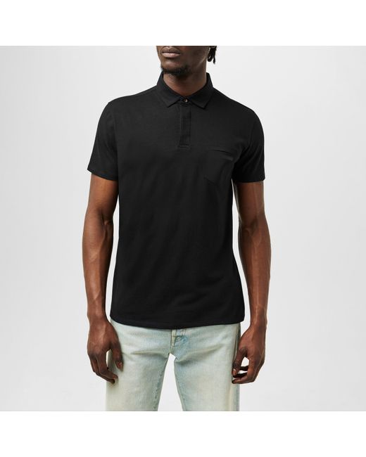 Roberto Ricci Designs Black Revo Short-Sleeve Polo Shirt for men