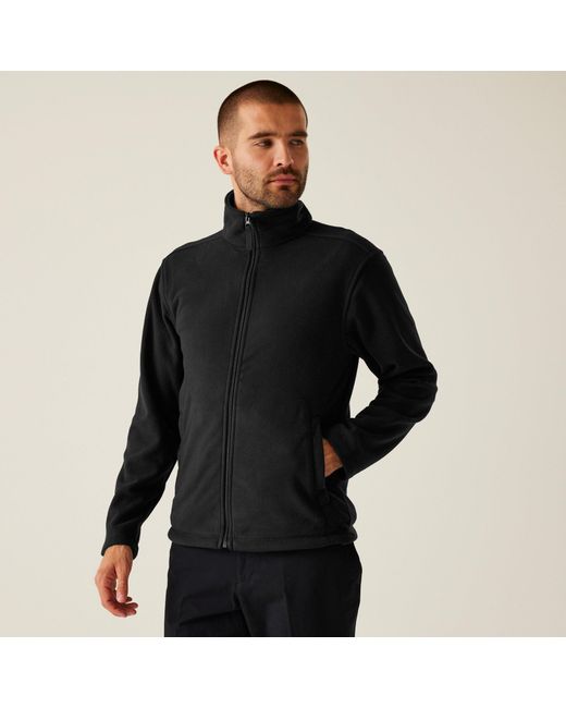 Regatta Black Micro Full Zip Fleece for men