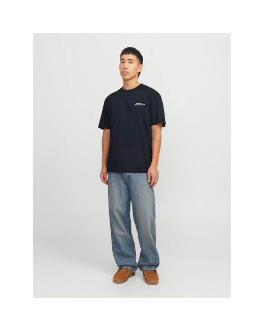 Jack & Jones Blue Jj Short Sleeve Logo Regular Fit T-Shirt for men
