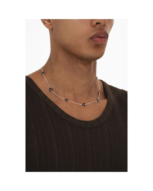 Common Lines Metallic Como Link Necklace for men