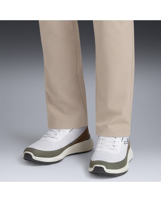 PUMA White Gruve Spikeless Golf Shoes for men