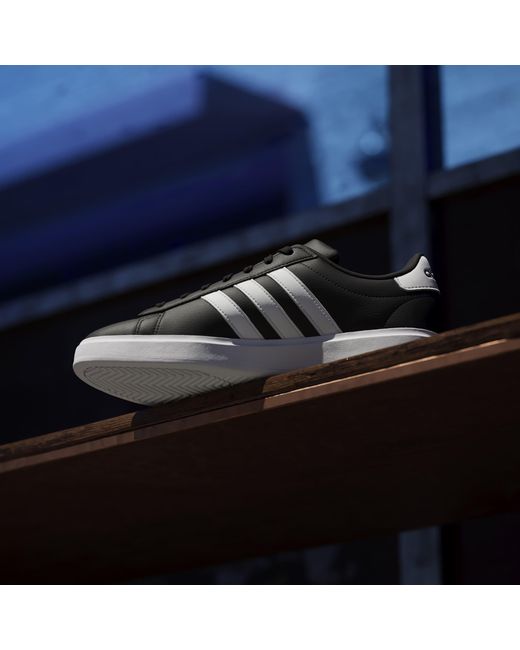 Adidas Black Grand Court Cloudfoam Comfort Shoes