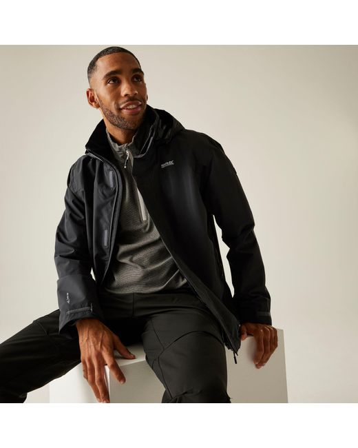Regatta Black Matt Ii Waterproof Isotex Jacket for men
