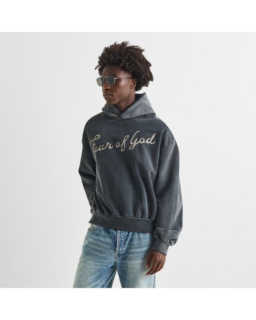 Fear Of God Blue Overhead Hoodie for men
