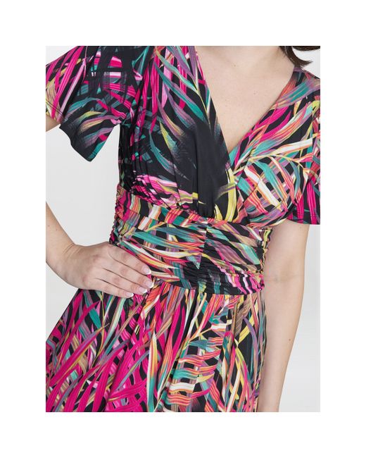 Gina Bacconi Red Felicity Jersey Maxi Dress
