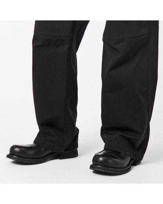 Balenciaga Black Leather Derby Shoes for men