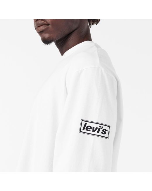 Levi's White X Oasis Long Sleeve Tee for men
