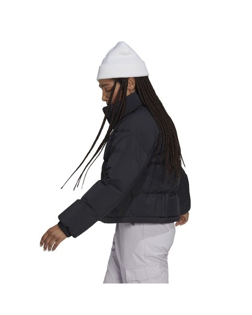 Adidas Black Lightweight Puffer Jacket