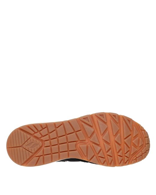 Skechers Blue Hairy Suede And Mesh Lace-Up Low-Top Trainers