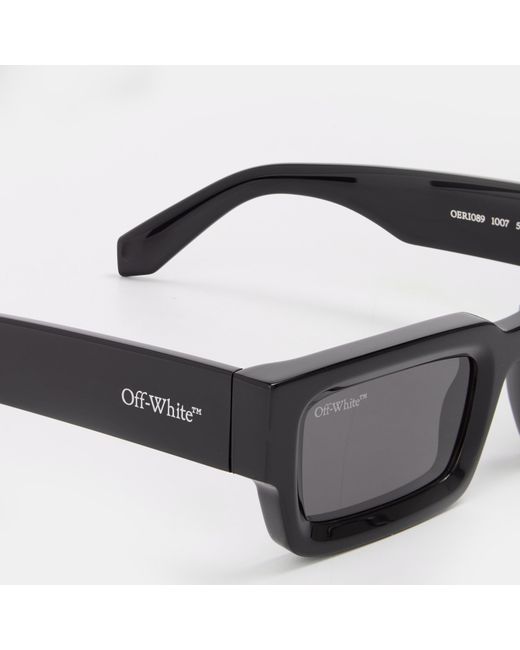 Off-White c/o Virgil Abloh Gray Geometric Square Sunglasses