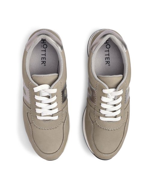 Hotter Gray Revival Trainers Standard Fit