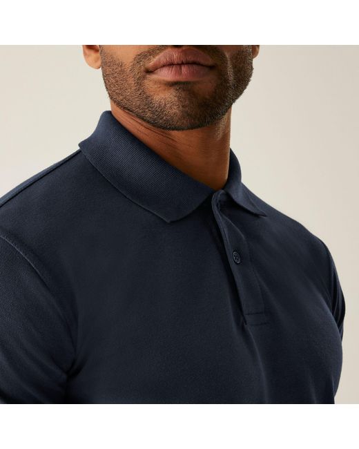 Regatta Blue Pro 50/50 Pique Polo for men