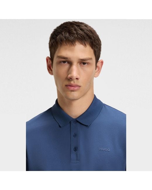 HUGO Blue Donos Polo Shirt for men