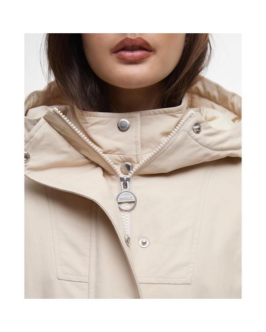 Barbour Natural Gabriella Showerproof Long Sleeve Rain Anorak