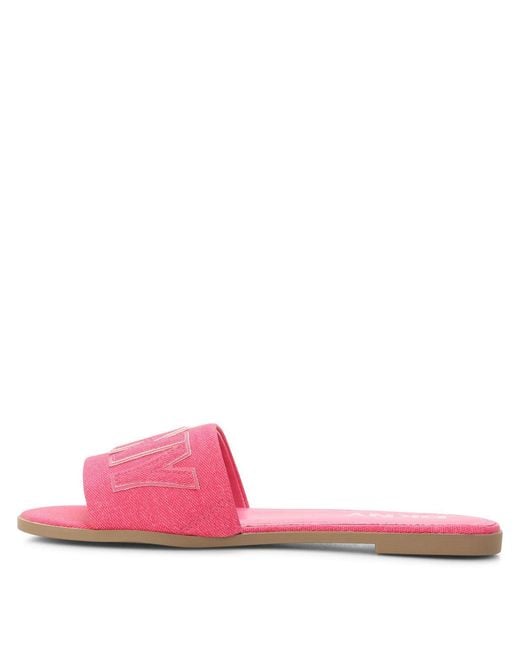DKNY Pink Willow Flat Sandal