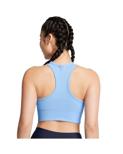 Under Armour Blue Vanish Seamless Medium Impact Sports Bra