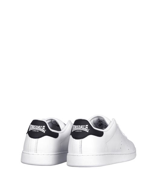 Lonsdale White Leyton Leather Trainers for men