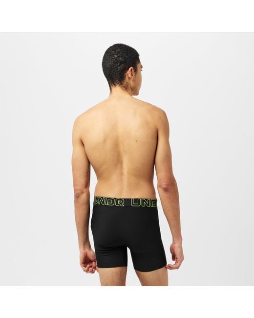 Under Armour Black 2Pk 6In Tech 2 Boxers for men