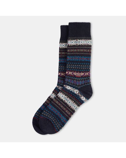 Barbour Blue Boyd Crew Socks for men