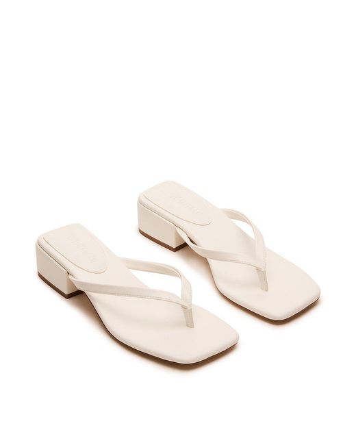 Steve Madden Natural Flip Flops