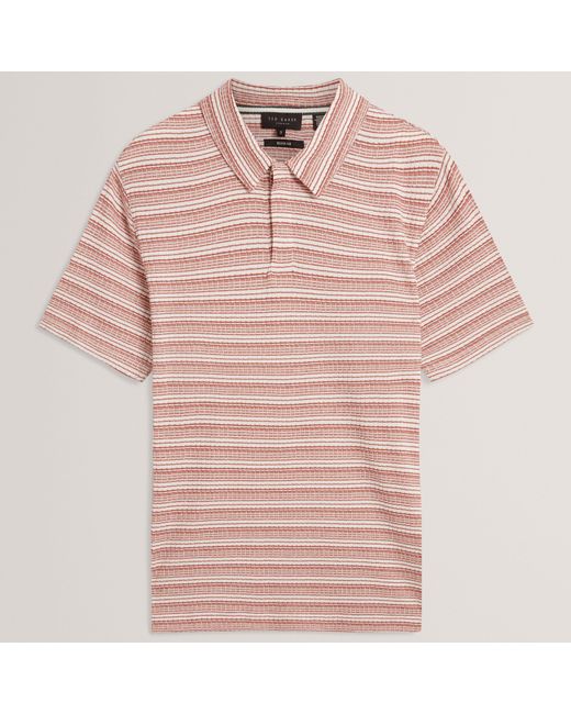 Ted Baker Pink Short Sleeve Polo Shirt for men