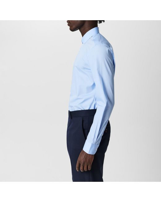 Twisted Tailor Blue Apsley Slim Shirt for men