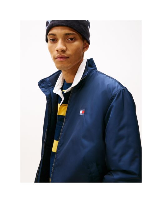Tommy Hilfiger Blue Padded Harrington Jacket for men