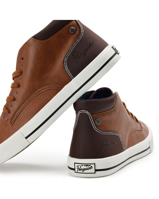Original Penguin Brown Miles Chukka Boots for men