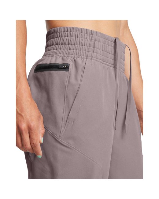 Under Armour Pink Unstoppable Open Hem Woven Tracksuit Joggers