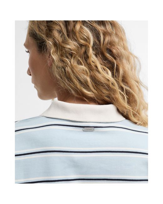 Barbour Blue Rugby Polo Shirt