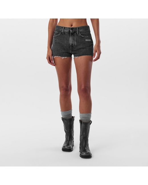 Off-White c/o Virgil Abloh Gray Denim Shorts