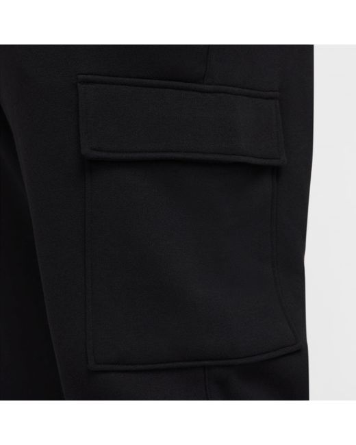 Nike Black Sportswear Club Fleece Cargo Pants for men