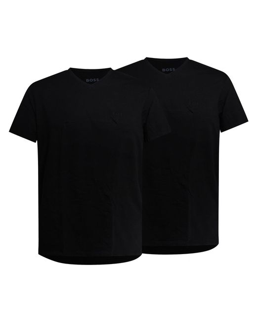 Boss Black 2 Pack Of Comfort V-Neck T-Shirts for men
