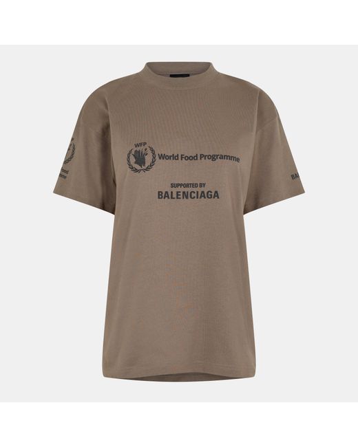 Balenciaga Brown World Food Programme T-Shirt