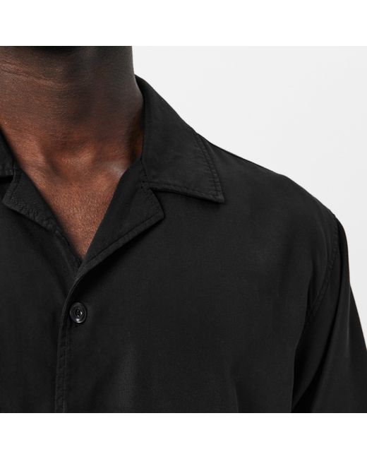 Albam Black Bowling Shirt for men