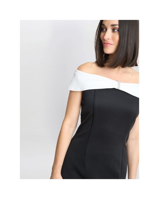Gina Bacconi Blue Sadie Off The Shoulder Maxi Dress