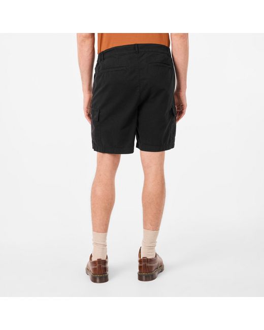 Barbour Black Ripstop Cargo Shorts for men