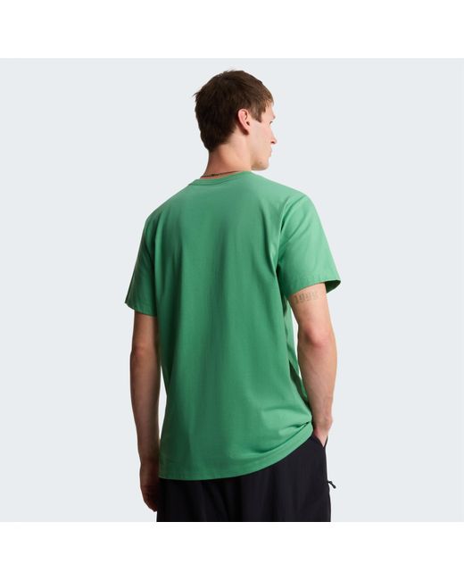 The North Face Green Regular Fit Simple Dome T-Shirt for men