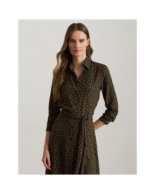 Ralph Lauren Black Karalynn Wrap Dress